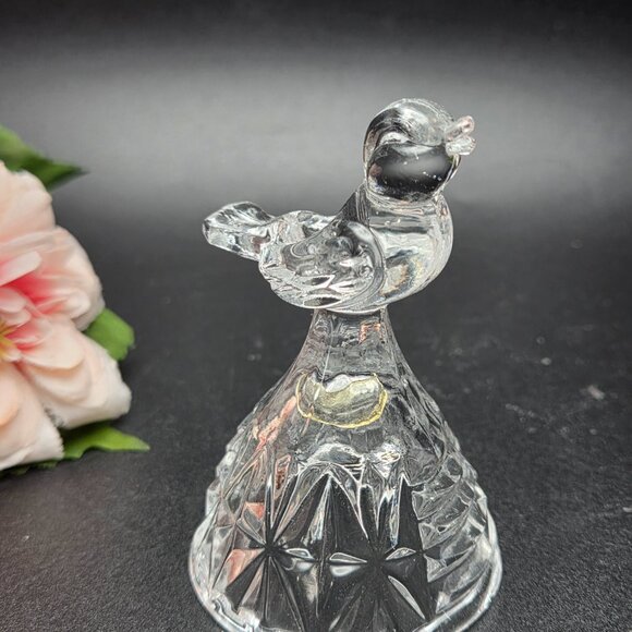 Vintage HOFBAUER Byrdes German Crystal Mini Taper Candle Holder Bird - Picture 4 of 12